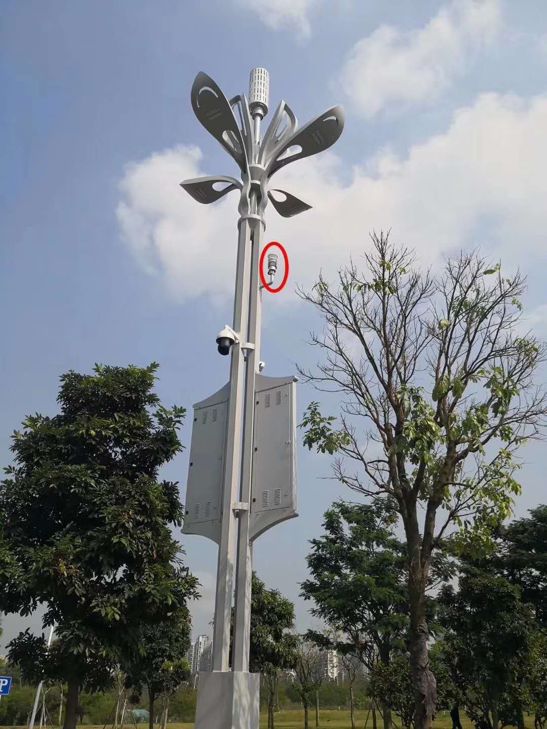 深圳智翔宇空气质量监测站助力智慧城市建设--智慧灯杆